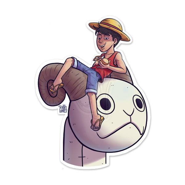 Luffy – Sticker Squid